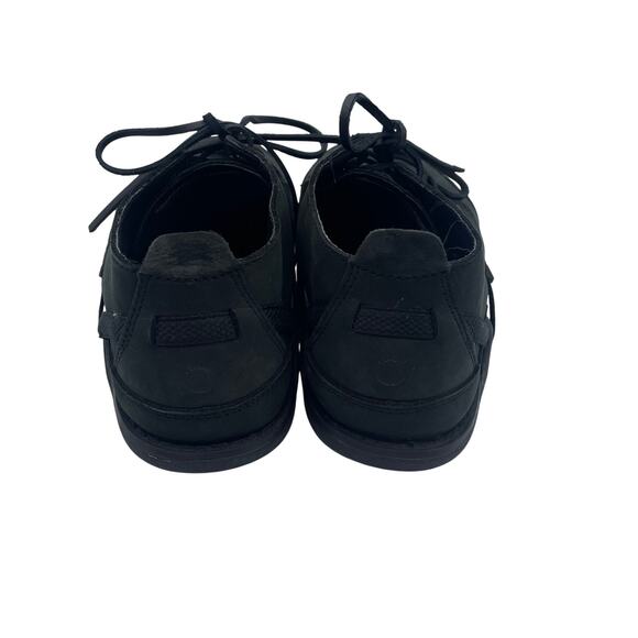 Xero Coalton Black Leather Lace Barefoot Zero Drop Casual Hiking Shoes Mens 6.5 main image 2